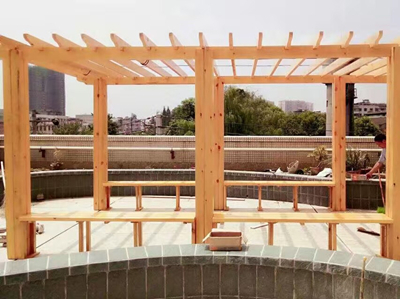 綿陽防腐木花架