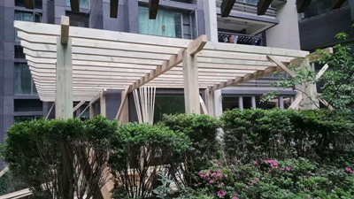 四川防腐木花架